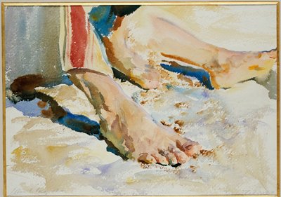 Piedi di un arabo, Tiberiade da John Singer Sargent