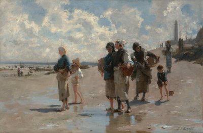 Pesca di ostriche a Cancale da John Singer Sargent