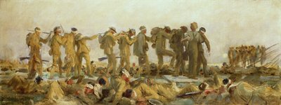 Gassed, uno studio a olio, 1918-19 da John Singer Sargent