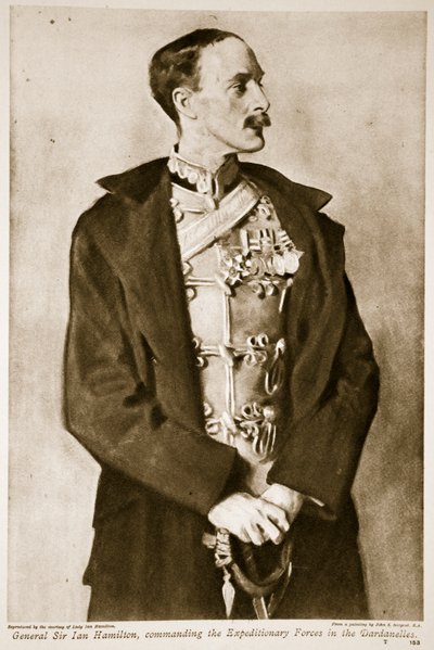 Generale Sir Ian Hamilton, comandante delle forze di spedizione nei Dardanelli, 1914-19 da John Singer Sargent