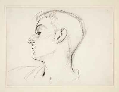 Testa di un giovane di profilo da John Singer Sargent