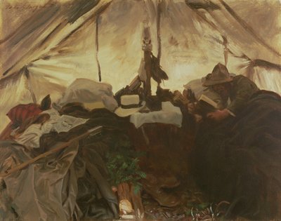 Dentro una tenda nelle Montagne Rocciose canadesi, 1916 da John Singer Sargent