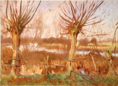 Paesaggio con alberi, Calcot-on-the-Thames, c.1888 da John Singer Sargent