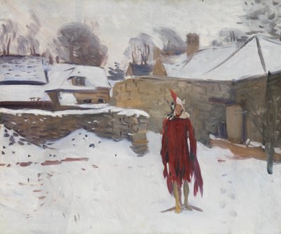 Manichino nella neve, c.1891-93 da John Singer Sargent