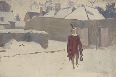 Manichino nella neve da John Singer Sargent