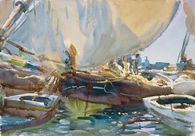 Barche di meloni, c.1905 da John Singer Sargent