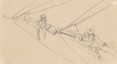 Uomini su un relitto, c.1876 da John Singer Sargent
