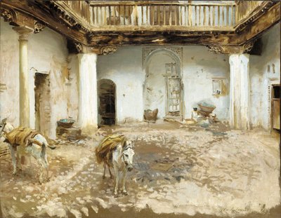 Cortile moresco da John Singer Sargent