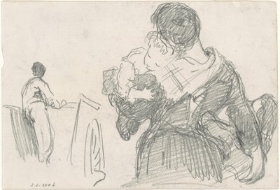 Madre e figlio [recto], c. 1871-1872 da John Singer Sargent