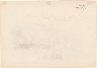 Montagne [verso] da John Singer Sargent