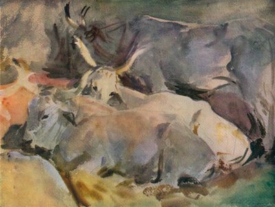 Buoi a Siena, c1910 da John Singer Sargent
