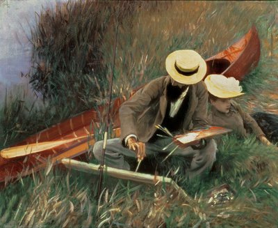 Paul Helleu che disegna sua moglie, 1889 da John Singer Sargent