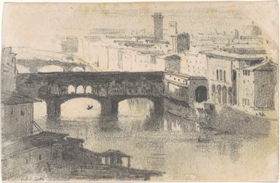 Ponte Vecchio, Firenze [recto] da John Singer Sargent