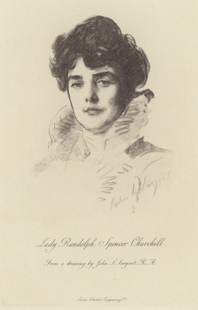 Ritratto di Lady Randolph Churchill da John Singer Sargent