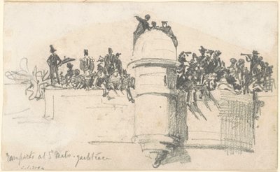 Bastioni a St. Malo—Regata di Yacht da John Singer Sargent