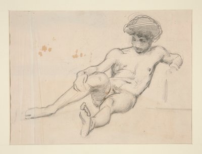 Figura nuda reclinata da John Singer Sargent