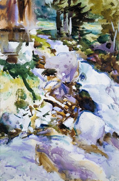 Ruscello impetuoso, c.1904-11 da John Singer Sargent