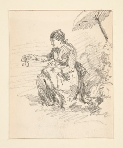 Figura seduta di una donna da John Singer Sargent