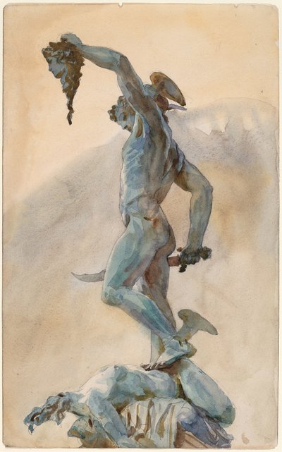 Schizzo del Perseo di Cellini da John Singer Sargent