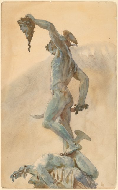 Schizzo del "Perseo" di Cellini da John Singer Sargent