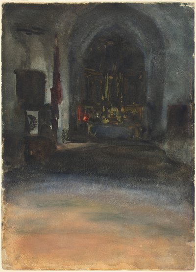 Interno di una chiesa spagnola da John Singer Sargent