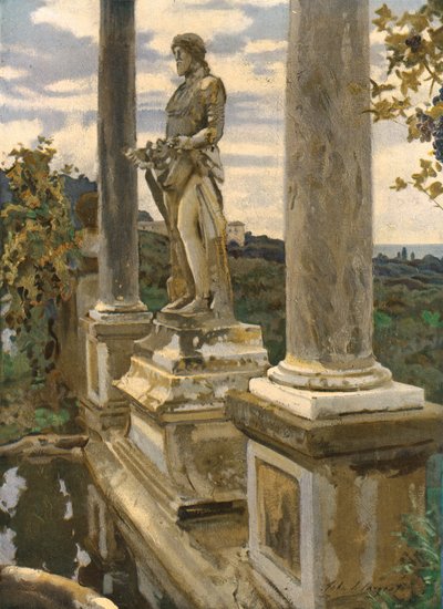 Statua di Vertumno a Frascati, 1907, c1930 da John Singer Sargent