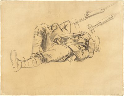 Studi per "Gassed" [recto] da John Singer Sargent