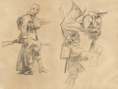 Studi per Gassed [recto] da John Singer Sargent
