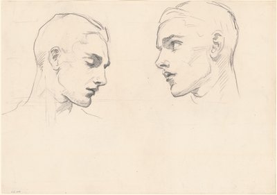 Studi della testa di un uomo da John Singer Sargent