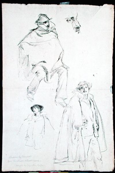 Studio per una Scena di Strada Veneziana da John Singer Sargent