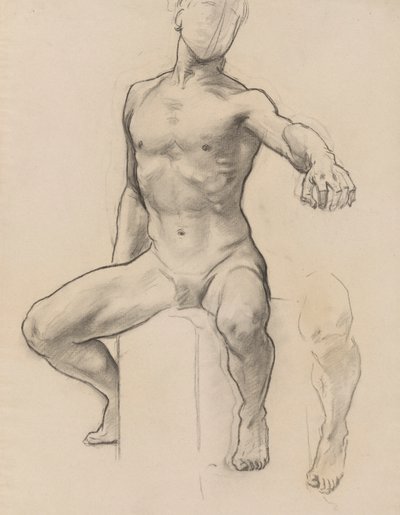 Studio di Perseo per Perseo su Pegaso che uccide Medusa, murale, Scalinata, Museo di Belle Arti, Boston da John Singer Sargent
