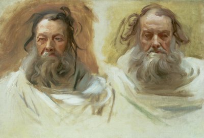 Studio di due teste: I profeti, c.1892 da John Singer Sargent
