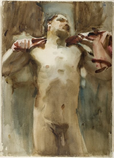 Studio di una figura maschile nuda da John Singer Sargent