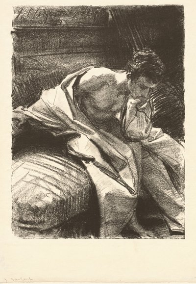 Studio di un uomo seduto da John Singer Sargent