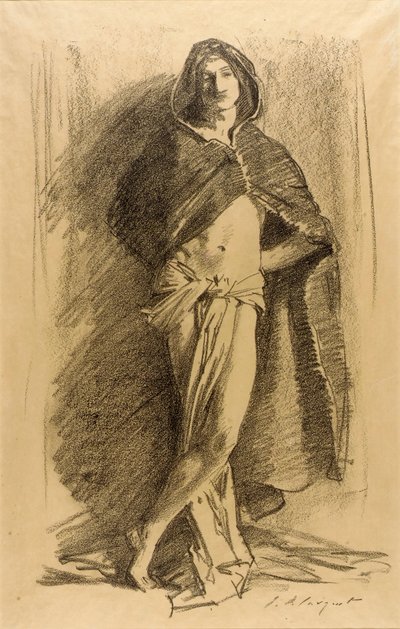 Studio di un giovane uomo (ammantato) da John Singer Sargent