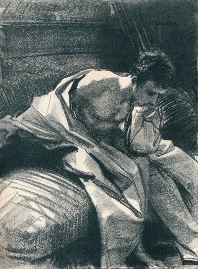 Studio di un giovane uomo seduto, 1895, 1896 da John Singer Sargent