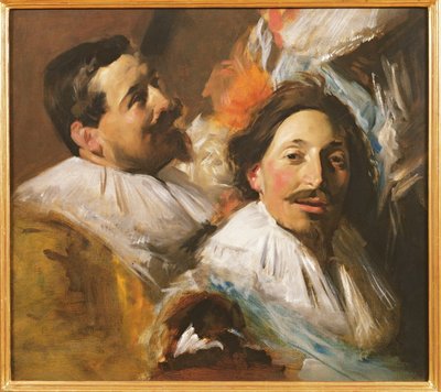Due teste dal Banchetto degli Ufficiali, 1880 da John Singer Sargent