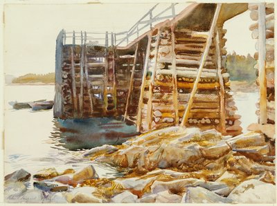Molo a Ironbound, 1922 da John Singer Sargent