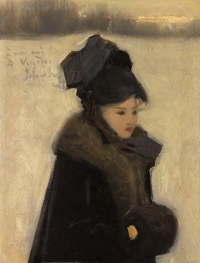 Donna con pellicce, c.1880-85 da John Singer Sargent