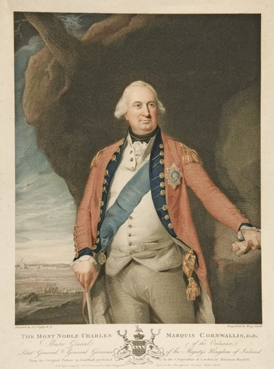 Il Nobilissimo Charles Marchese Cornwallis, pub. 1798 da John Singleton (after) Copley
