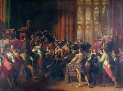 Carlo I chiede i cinque membri alla Camera dei Comuni nel 1642 da John Singleton Copley