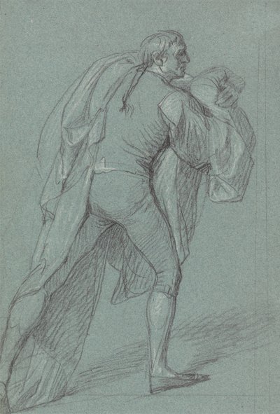 Studio di figura per il dipinto della vittoria di Lord Duncan: Studio per marinaio che porta la bandiera olandese da John Singleton Copley