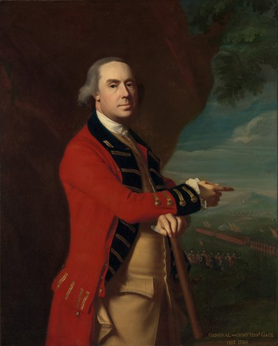 Ritratto del generale Thomas Gage, c.1768 da John Singleton Copley