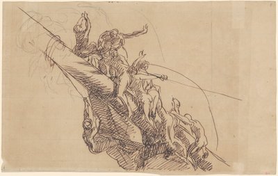 Studio per "La sconfitta delle batterie galleggianti a Gibilterra" da John Singleton Copley