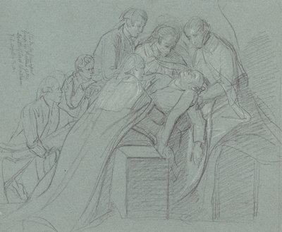 Studio per il Gruppo Centrale nella Morte del Conte di Chatham da John Singleton Copley