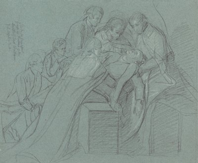 Studio per il Gruppo Centrale in "La Morte del Conte di Chatham" da John Singleton Copley