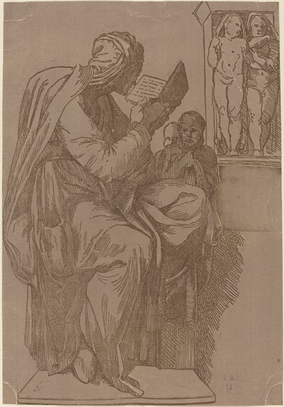 Una Sibilla che legge da John Skippe after Michelangelo