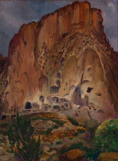 Abitazioni rupestri, Pajarito da John French Sloan