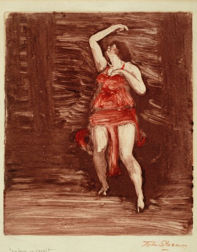 Isadora in Rivolta, c.1915 da John French Sloan