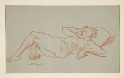 Modello a riposo da John French Sloan